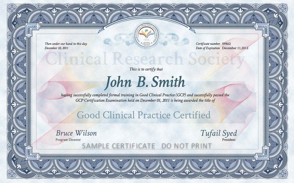 clinical research certification florida
